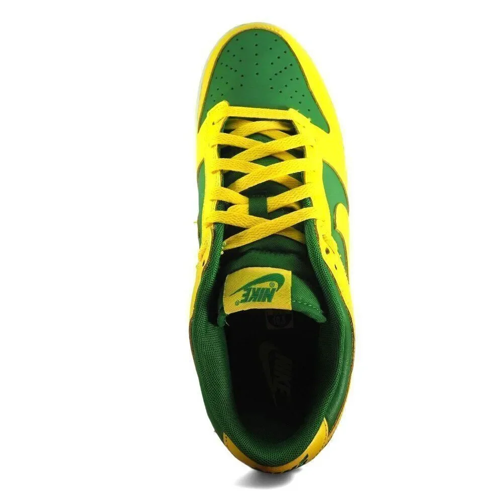 Nike Dunk Low‎ 'Reverse Brazil' Classic 2-Tone Sneakers DV0833-300 Men's 10.5